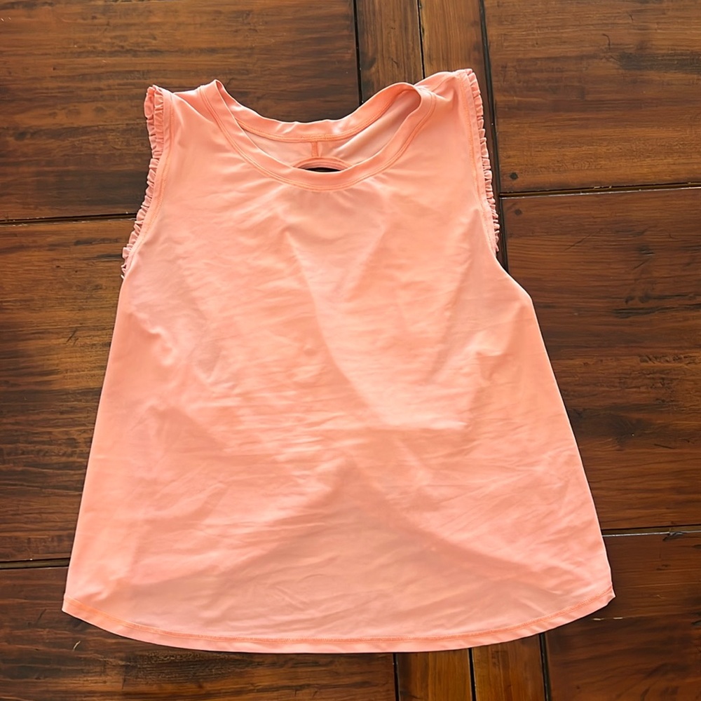 Pink and Orange Lululemon Open Back Tank Top Size 4